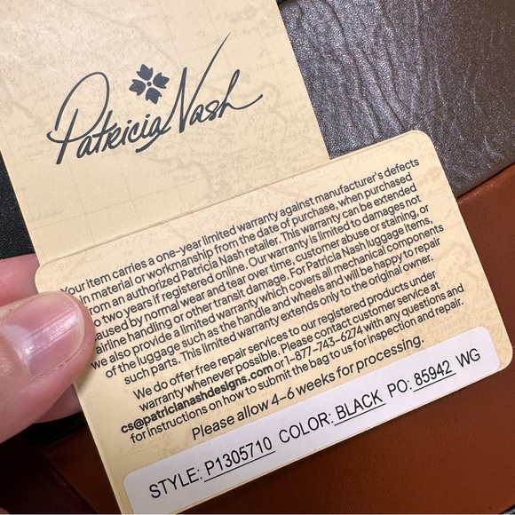 Patricia Nash Verzi Retro Colorblock Leather Patchwork Tote NWT - Picture 11 of 11